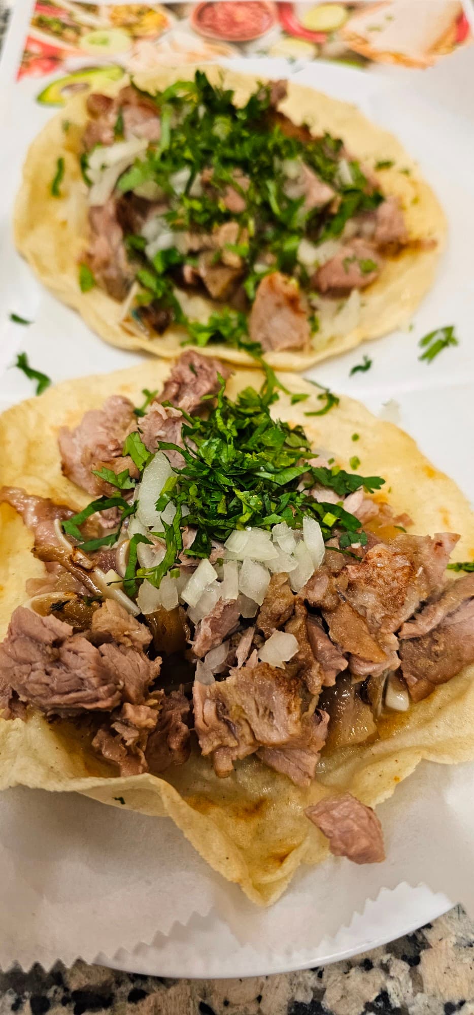 Fried Pork / Carnitas (2) Tacos