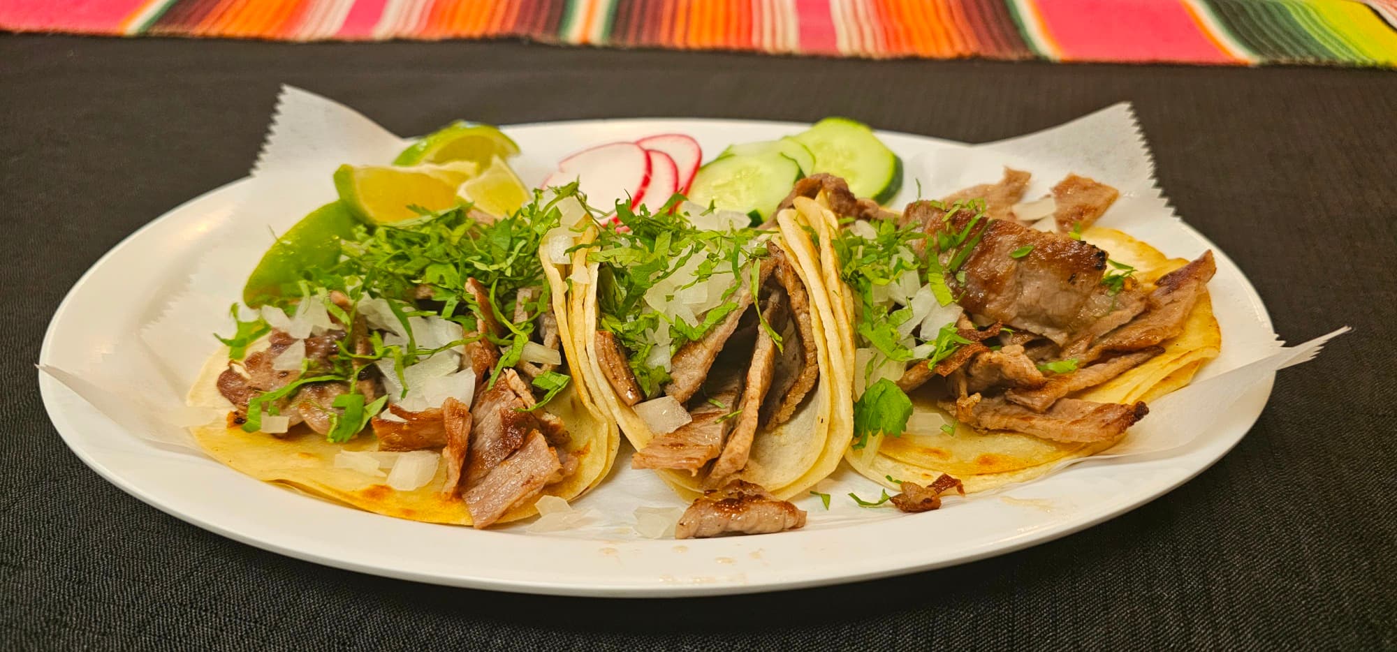 Seasoned Pork / Carne Enchilada (2) Tacos